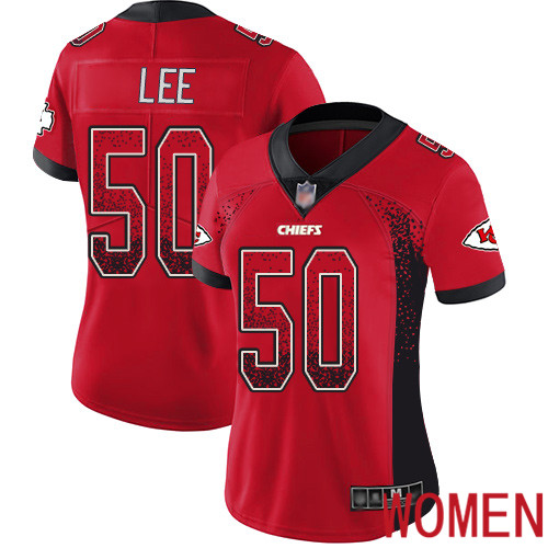 Women Kansas City Chiefs 50 Lee Darron Limited Red Rush Drift Fashion Nike NFL Jersey